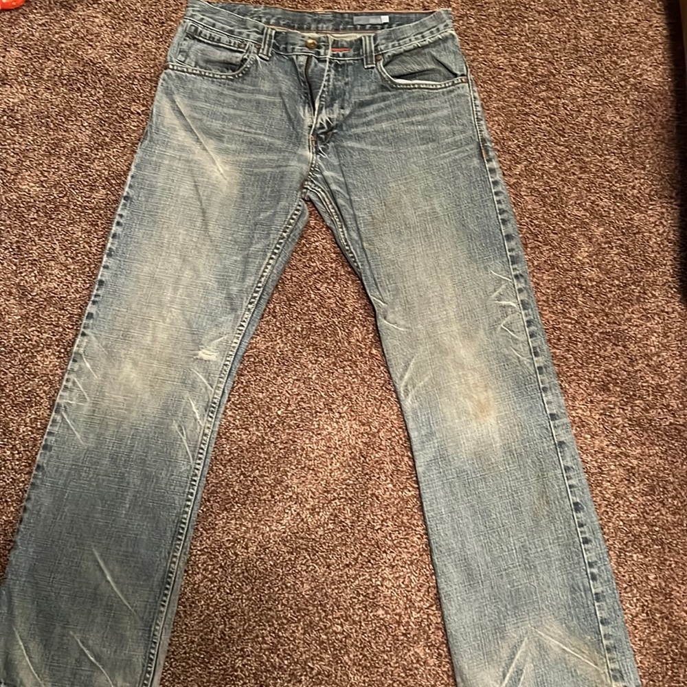 Silver Tab distressed jeans